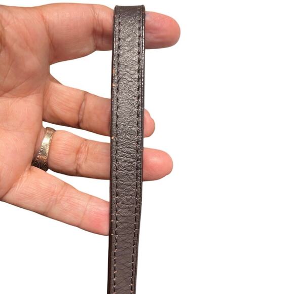 Vintage Avon Y2K 90s Brown Suede Floral Leaf Cutouts Purse Mini Handbag Boho - Picture 9 of 9